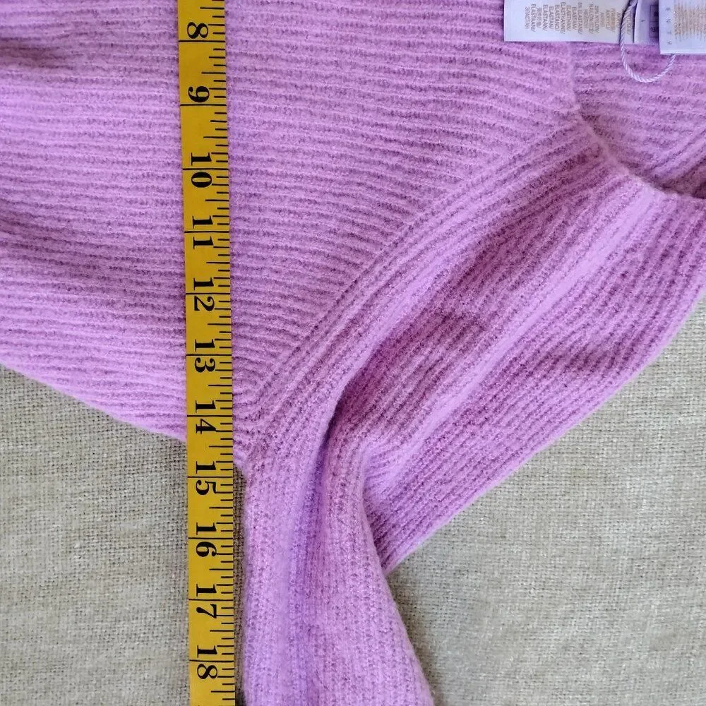 Savage X Fenty Pink Ms. Minx Knit Strappy Crop Top Cross Strap Sweater Sz Large